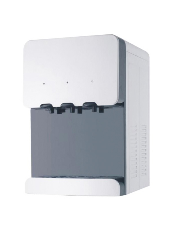 Distributore multiuso di acqua calda e fredda da banco per ufficio con compressore per mini condutture